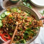 Satay Crispy Rice Salad