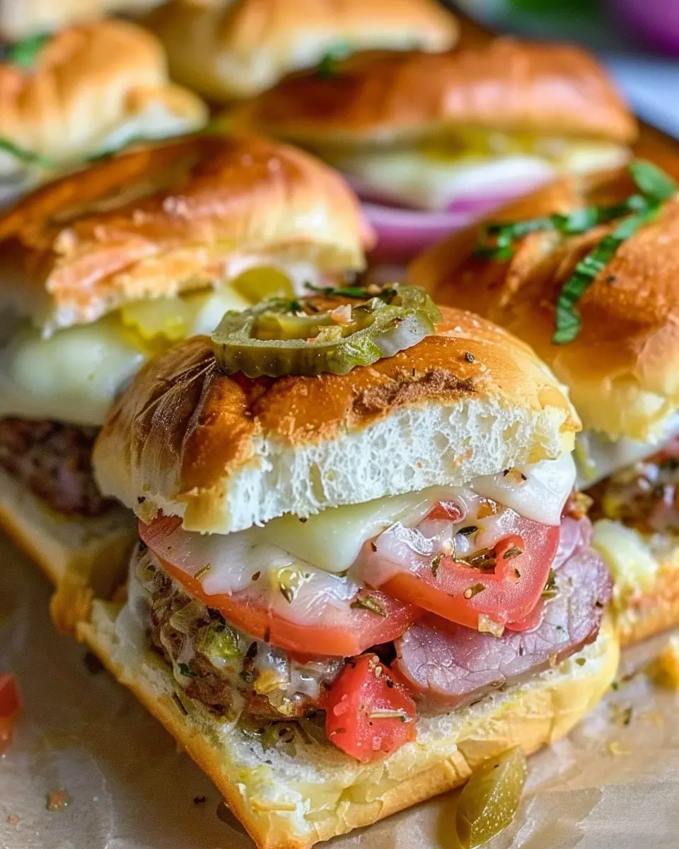 Hot Italian Sub Sliders: Easy &amp; Indulgent Twist with Turkey Bacon